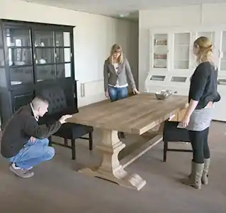 kies uw tafel in de showroom model tafel kiezen in showroom