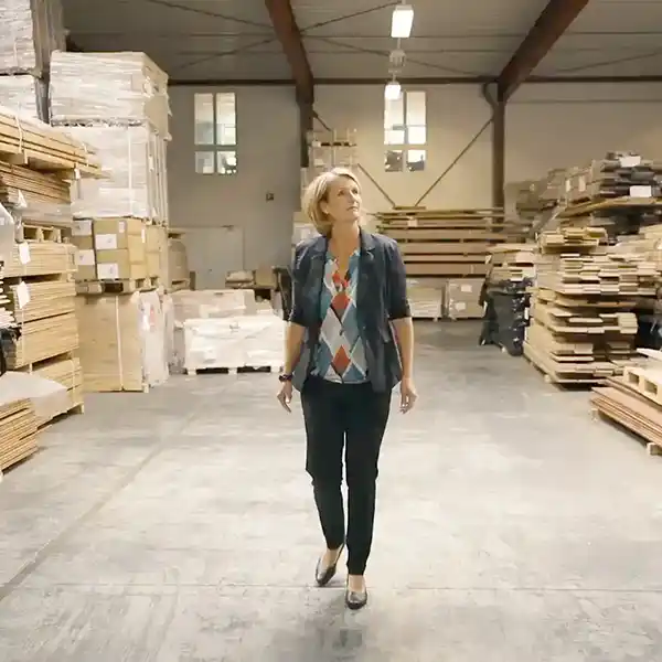 houten vloeren in de loods