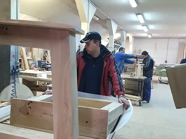 Houtproducten uit fabriek Bulgarije
