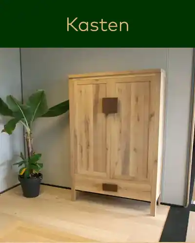 Kasten Eiken kasten opmaat gemaakt