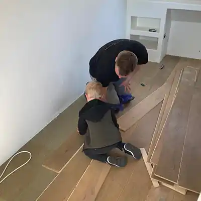 leggen houten vloer -1 Zwevend leggen houten vloer