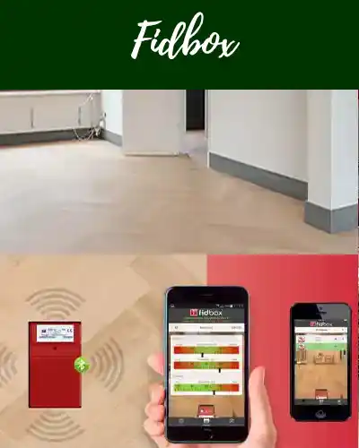 Fidbox Fidbox om de houten vloer op vloerverwarming te controleren