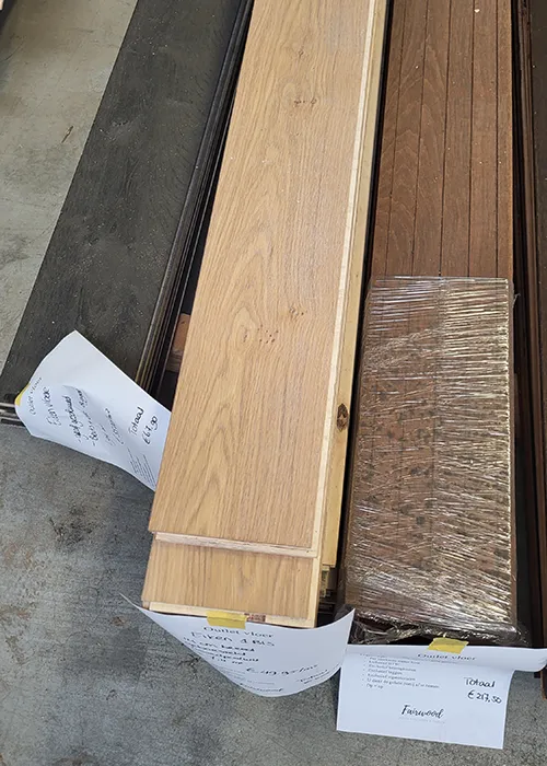Eiken planken behandeld outlet Eiken houten vloer opruiming