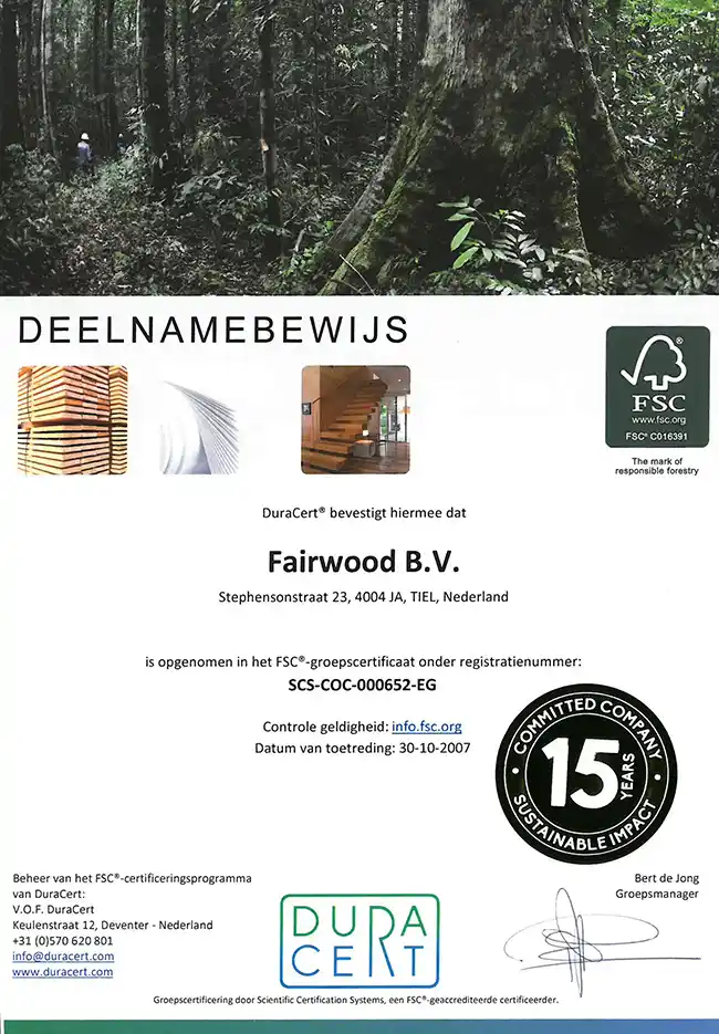 Fairwood - FSC keurmerk