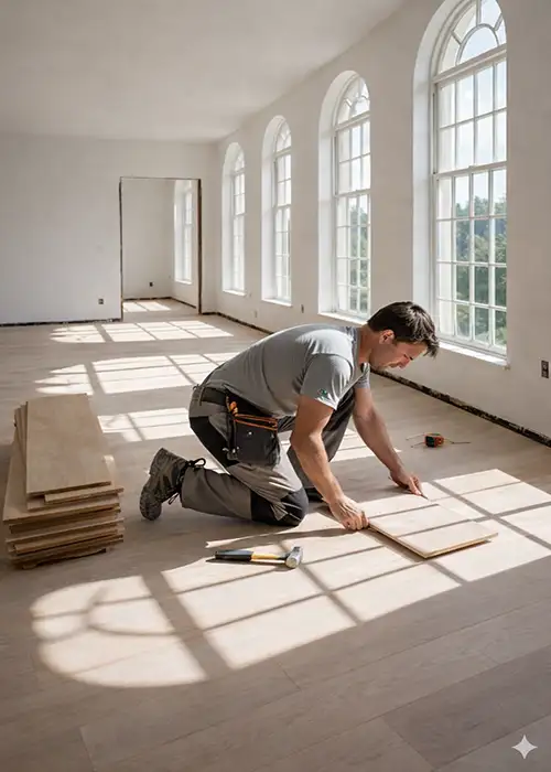 plankenvloer leggen planken vloer leggen