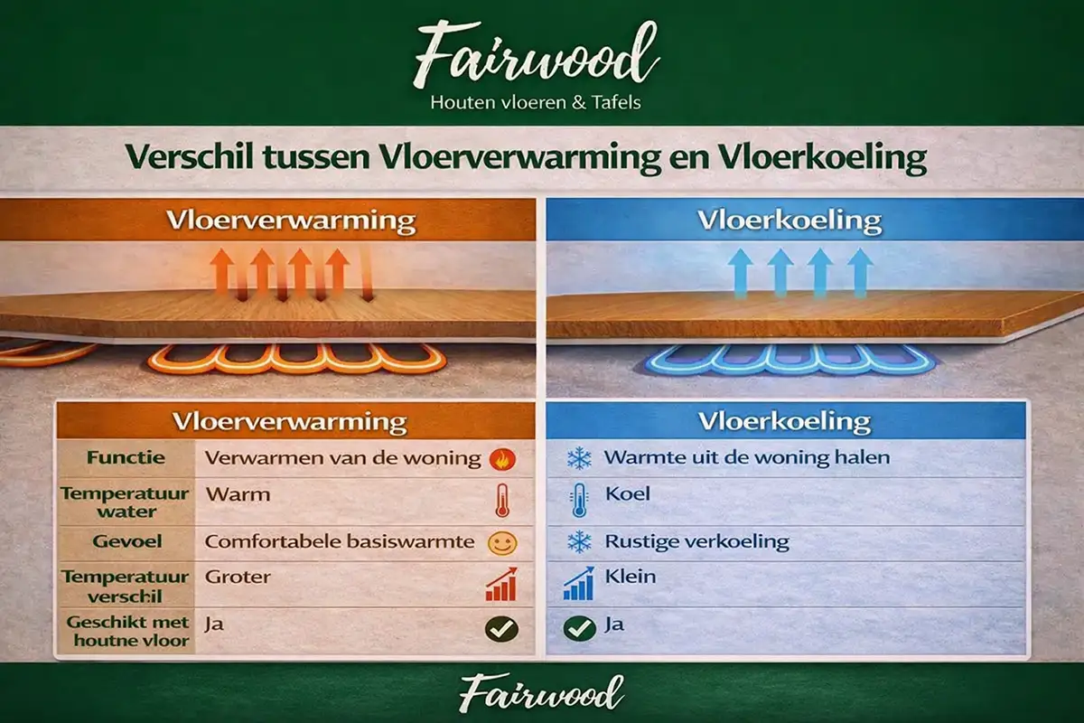 vloerverwarmin-vloerkoeling vloerkoeling en vloerverwarming onder houten vloer