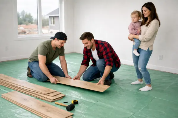 zwevend leggen van een houten vloer zelf leggen van een houten vloer