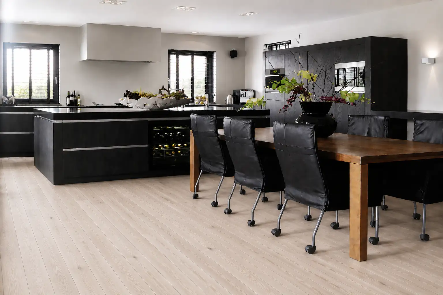 essen woonkamer Blanke essen vloer in woonkamer